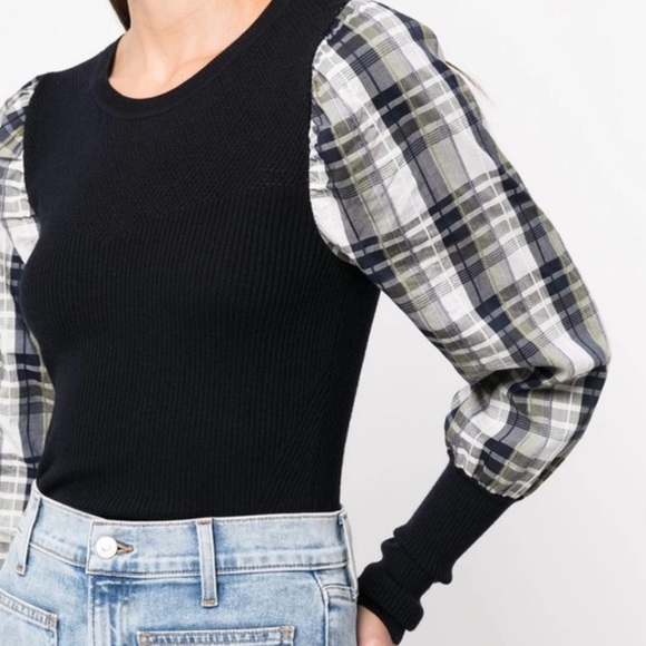 Veronica Beard Mixed Media Sweater - Picture 4 of 12